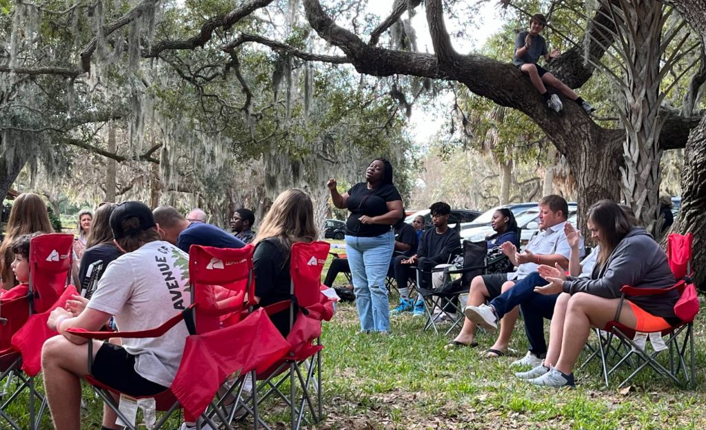 Safety Harbor church in the park